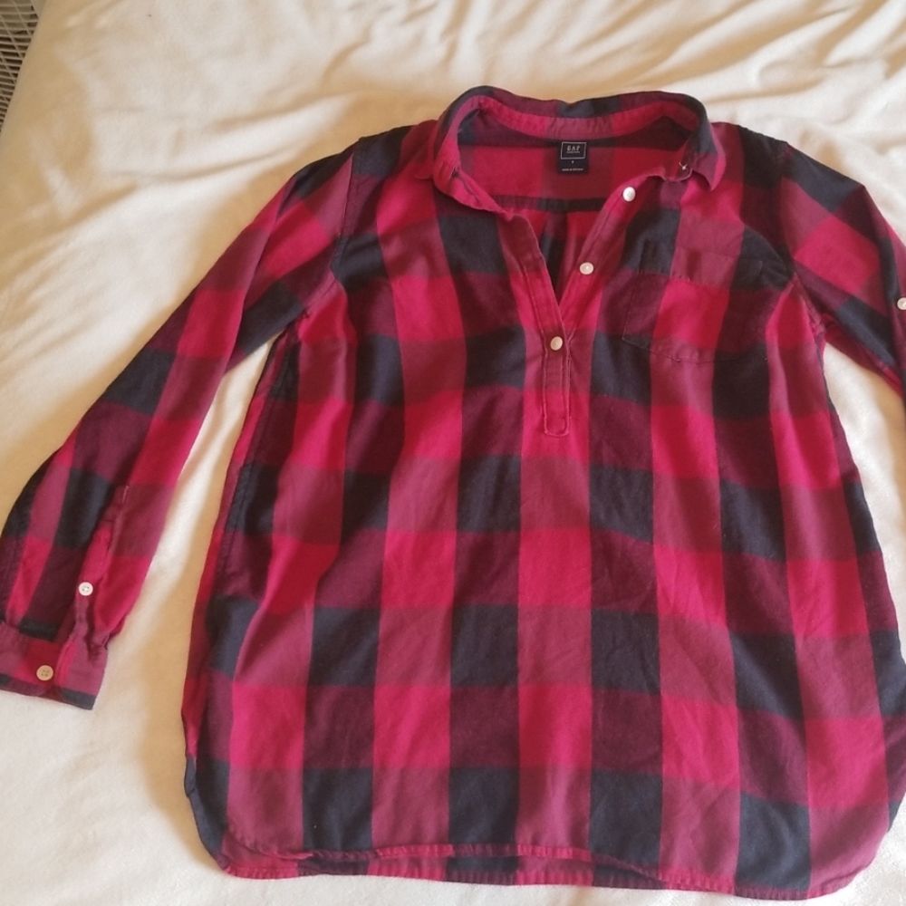 Flannel Maternity top